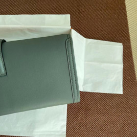 Hermes 24/24 Mini 21 Evercolor And Swift Anemone (P9) Gold Hardware Green