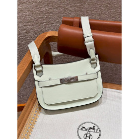 Hermes Jige Elan 29 Clutch Swift Rose Pourpre (L3) White