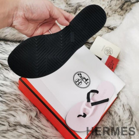 Hermes Kala Nera Slides Women Rubber Pink