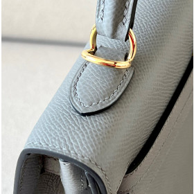 Hermes Kelly 25 Epsom Blue de nord (P3) Gold Hardware Dark Grey