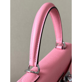 Hermes Kelly 35 Swift Beige De Weimar (D0) Gold Hardware Pink