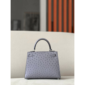Hermes Kelly 28 Epsom Craie (10) Gold Hardware Agate Grey