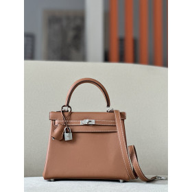 Hermes Kelly 25 Togo Caban (3Y)Gold Hardware Brown