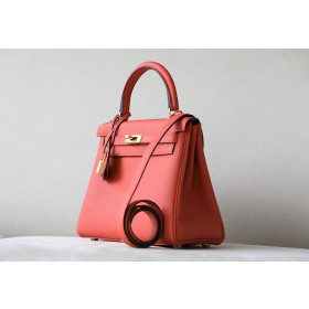 Hermes Picotin Lock 22 Clemence Bleu du Nord(P3) Gold Hardware Red