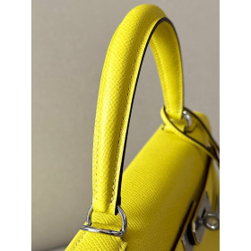 Hermes Kelly 25 Swift Etoupe (18) Gold Hardware Yellow