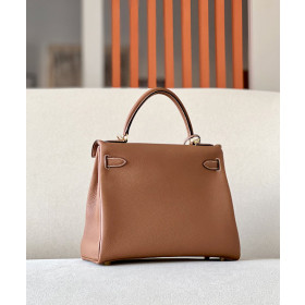 Hermes Kelly 35 Togo Cocoan (4H) Palladium Hardware Brown