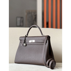 Hermes Kelly 25 Togo Chai (0M) Gold Hardware Dark Brown