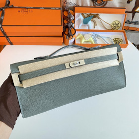 Hermes Birkin HSS 25 Craie 10 And Biscuit 4B Epsom Palladium Hardware Light Blue