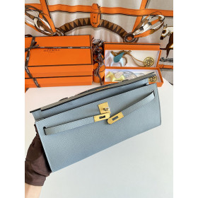 Hermes Birkin 30 Togo Rouge Selliere 0G Gold Hardware Light Blue