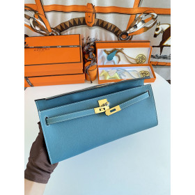 Hermes Birkin 35 Togo Gris Meyer 0L Gold Hardware Blue