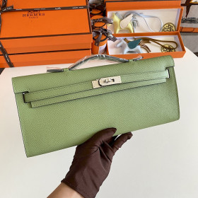 Hermes Kelly Cut 31 Epsom Gold (37) Gold Hardware Green