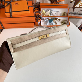 Hermes Kelly Cut 31 Epsom Gold (37) Palladium Hardware Beige