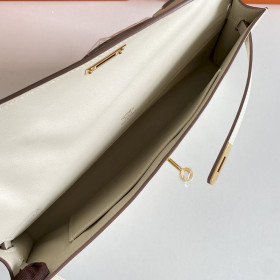 Hermes Kelly Cut 31 Epsom Gold (37) Palladium Hardware Beige