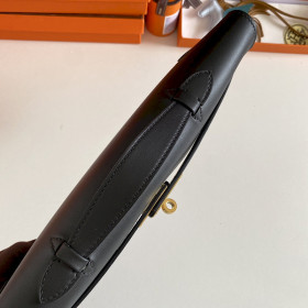 Hermes Kelly Cut 31 Epsom Rose Azal&Atilde;&copy;e (8W) Gold Hardware Dark Brown