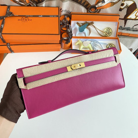 Hermes Kelly Cut 31 Epsom Rose Confetti (1Q) Palladium Hardware Rose Pink