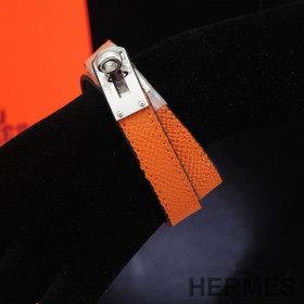 Hermes Kelly Double Tour Bracelet Epsom Calfskin Orange