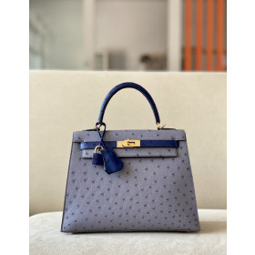 Hermes Kelly 28 Epsom Raisin(59) Palladium Hardware Agate Grey