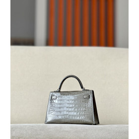 Hermes In-The-Loop 18 Swift Craie (10) Palladium Hardware Grey