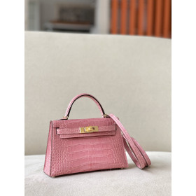 Hermes In-The-Loop 18 Swift Mauve Sylvestre (X9) Palladium Hardware Pink