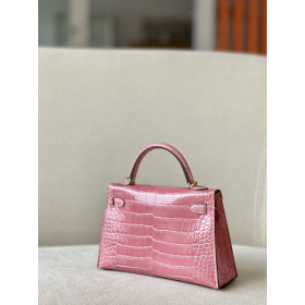 Hermes In-The-Loop 18 Swift Mauve Sylvestre (X9) Palladium Hardware Pink