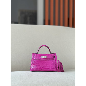 Hermes In-The-Loop 18 Swift Nata (I2) Palladium Hardware Rose Pink