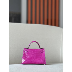 Hermes In-The-Loop 18 Swift Nata (I2) Palladium Hardware Rose Pink