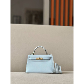 Hermes Jige Elan 29 Clutch Swift Vert Anglais (2Q) Light Blue
