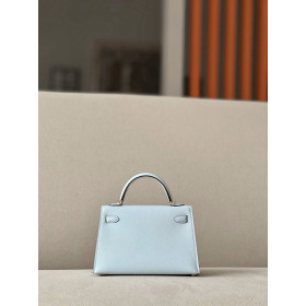 Hermes Jige Elan 29 Clutch Swift Vert Anglais (2Q) Light Blue