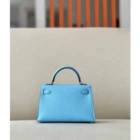 Hermes Jypsiere 28 Evercolor Gold(37) Gold Hardware Blue