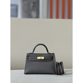 Hermes Kelly Cut 31 Swift Rose Sakura (3Q) Palladium Hardware Dark Brown
