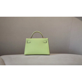 Hermes Kelly Cut 31 Epsom Jaune Amber (9D) Palladium Hardware Yellow