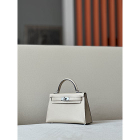 Hermes Kelly Mini Epsom Lime (9R) Gold Hardware White