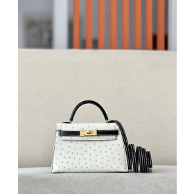 Hermes Kelly Mini Epsom Rouge Laque (3M) Palladium Hardware White