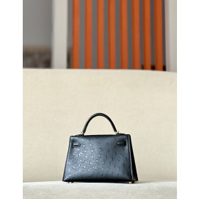 Hermes Kelly Mini HSS Epsom Etoupe(18) And Craie(10)Gold Hardware Black