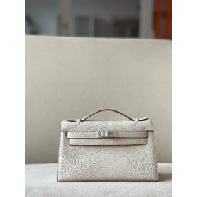 Hermes 24/24 Mini 21 Evercolor And Swift Etoupe (18) Palladium Hardware Beige