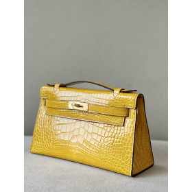 Hermes Hermes In-The-Loop 18 Swift Etoupe (18) Palladium Hardware Yellow