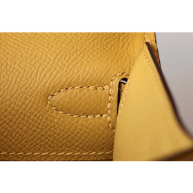 Hermes Kelly 25 Ostrich Rouge Tomate(S5) Gold Hardware Yellow