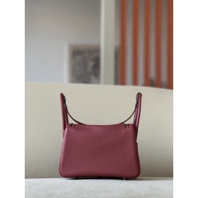 Hermes Kelly Himalayan Crocodile 28 Palladium Hardware Burgundy Red
