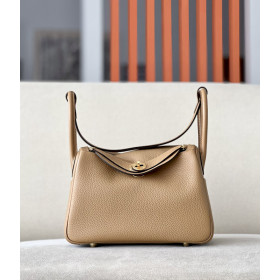 Hermes Lindy 26 Clemence Atoll (3P) Palladium Hardware Brown