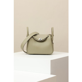 Hermes Lindy 26 Clemence Etain (8F) Palladium Hardware Beige