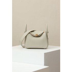 Hermes Lindy 26 Clemence Rose Lipstick (U5) Palladium Hardware Beige