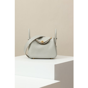 Hermes Lindy Mini HSS Swift Alezan(3G) And Biscuit(4B)Gold Hardware Beige