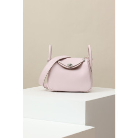 Hermes Lindy Mini Clemence Cuivre (6C) Palladium Hardware Light Purple
