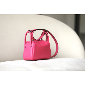 Hermes Lindy 26 Clemence Anemone (P9) Gold Hardware Rose Pink