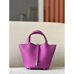 Hermes Picotin Lock 18 Clemence Limoncello(0Y) Gold Hardware Purple
