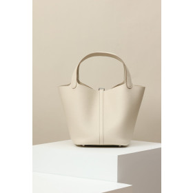 Hermes Picotin Lock 18 Clemence Jaune de Naples(9O) Palladium Hardware Beige