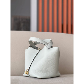 Hermes Roulis Mini Swift Chai (0M) Palladium Hardware White