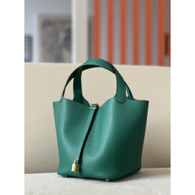 Hermes Roulis Mini Swift Nata (I2) Palladium Hardware Dark Green