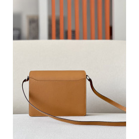 Hermes Roulis Mini Evercolor Brown Marfa (8Q) Palladium Hardware