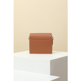 Hermes Roulis Mini Evercolor Bieu Agate (R2) Palladium Hardware Brown